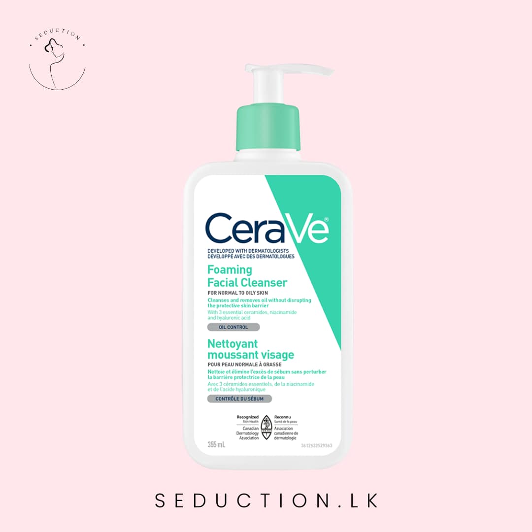 Cerave Foaming Facial Cleanser 355ml - LKR 9,800.00
