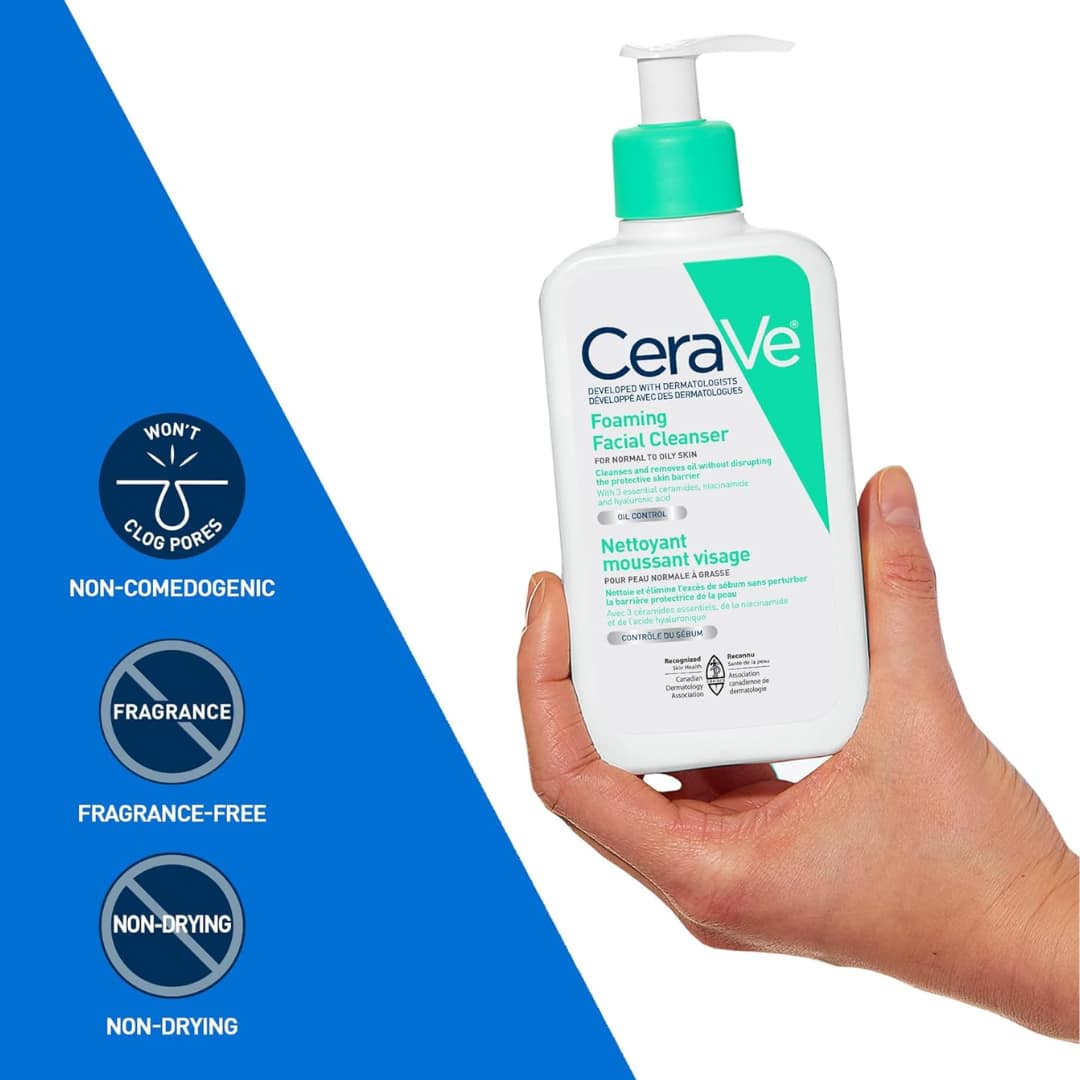 Cerave Foaming Facial Cleanser 355ml - Image 4