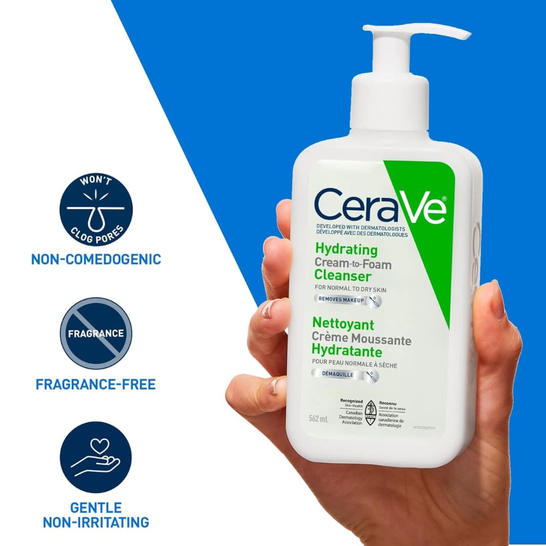 Cerave Hydrating Cream to Foam Cleanser 562ml - Image 7