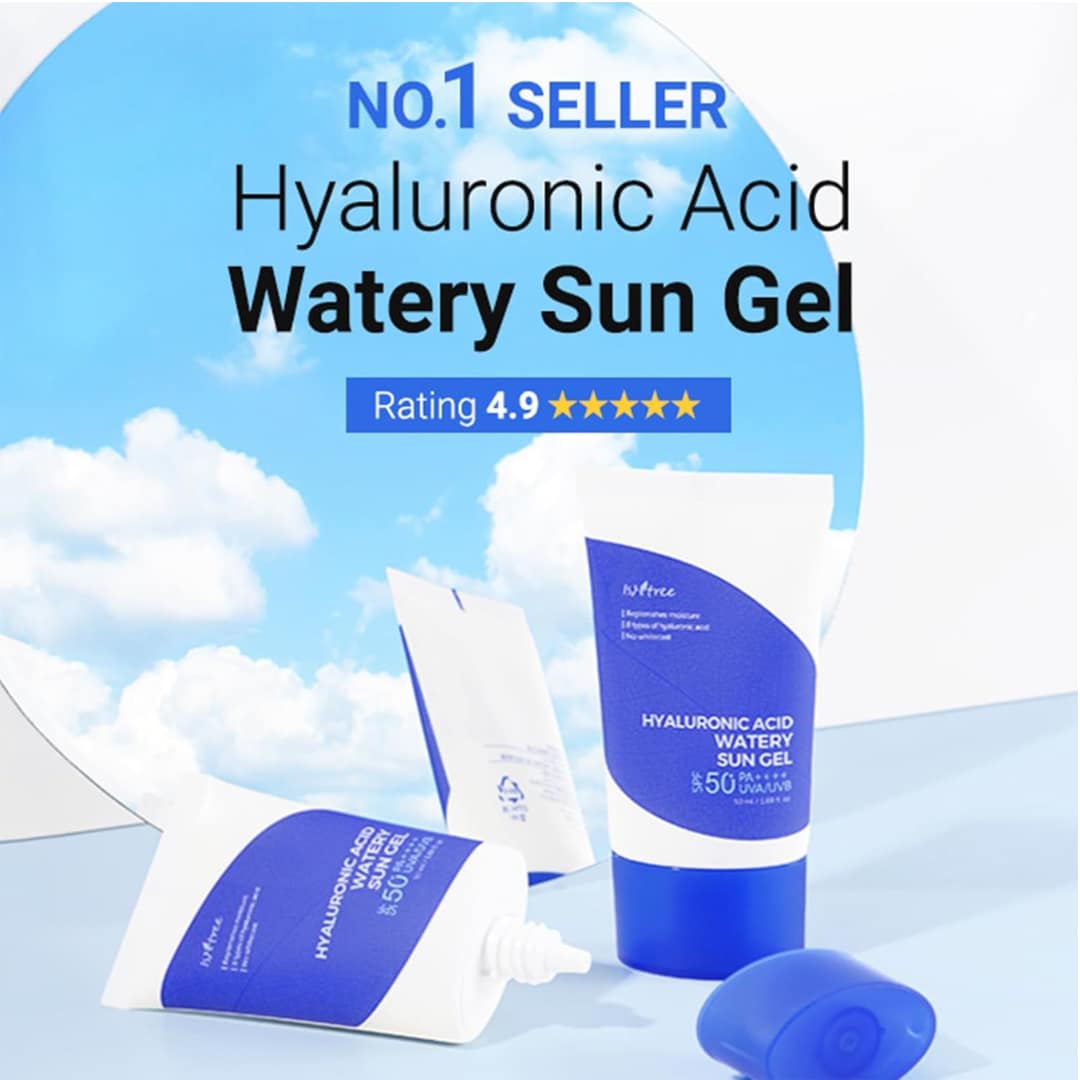 Isntree Hyaluronic Acid Watery Sun Gel 50ml - Image 2
