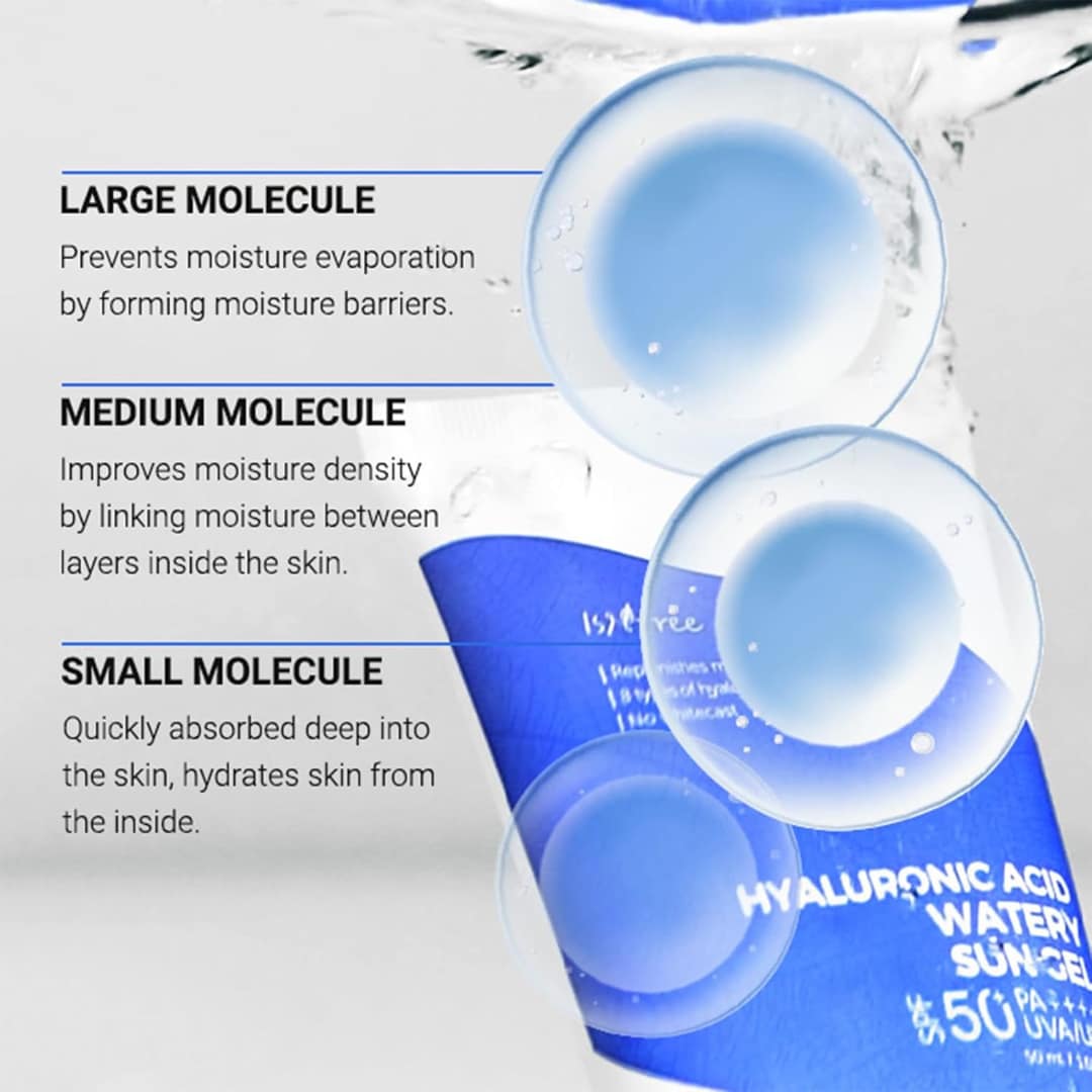 Isntree Hyaluronic Acid Watery Sun Gel 50ml - Image 6