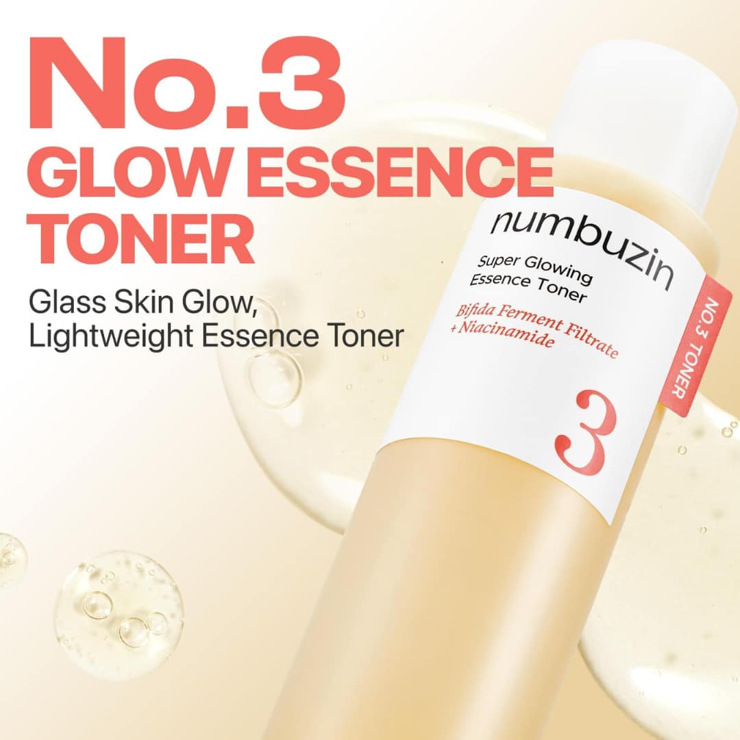 Numbuzin No.3 Super Glowing Essence Toner 200ml - Image 2