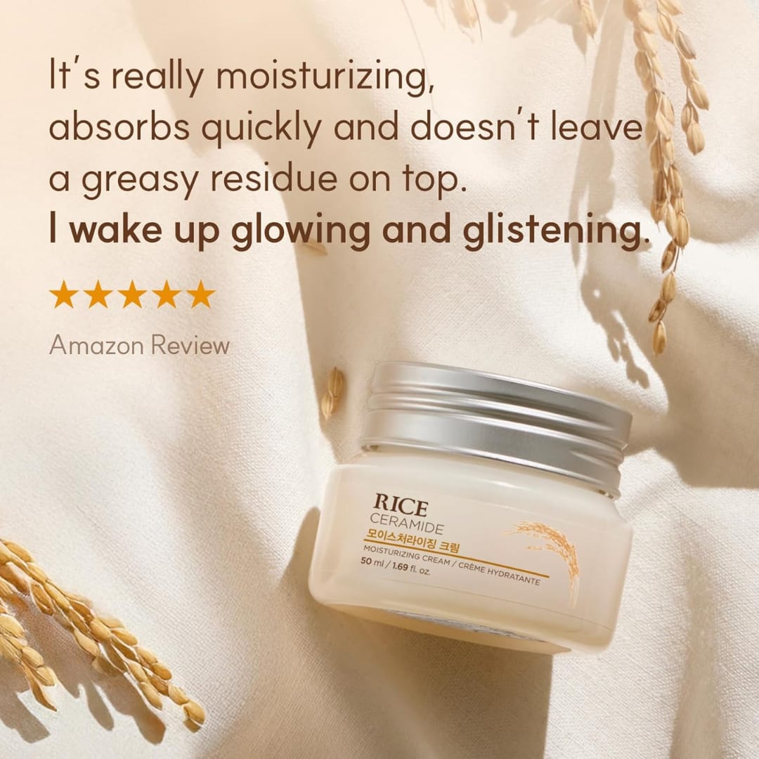 The Face Shop Rice Ceramide Moisturizing Cream 50ml - Image 3