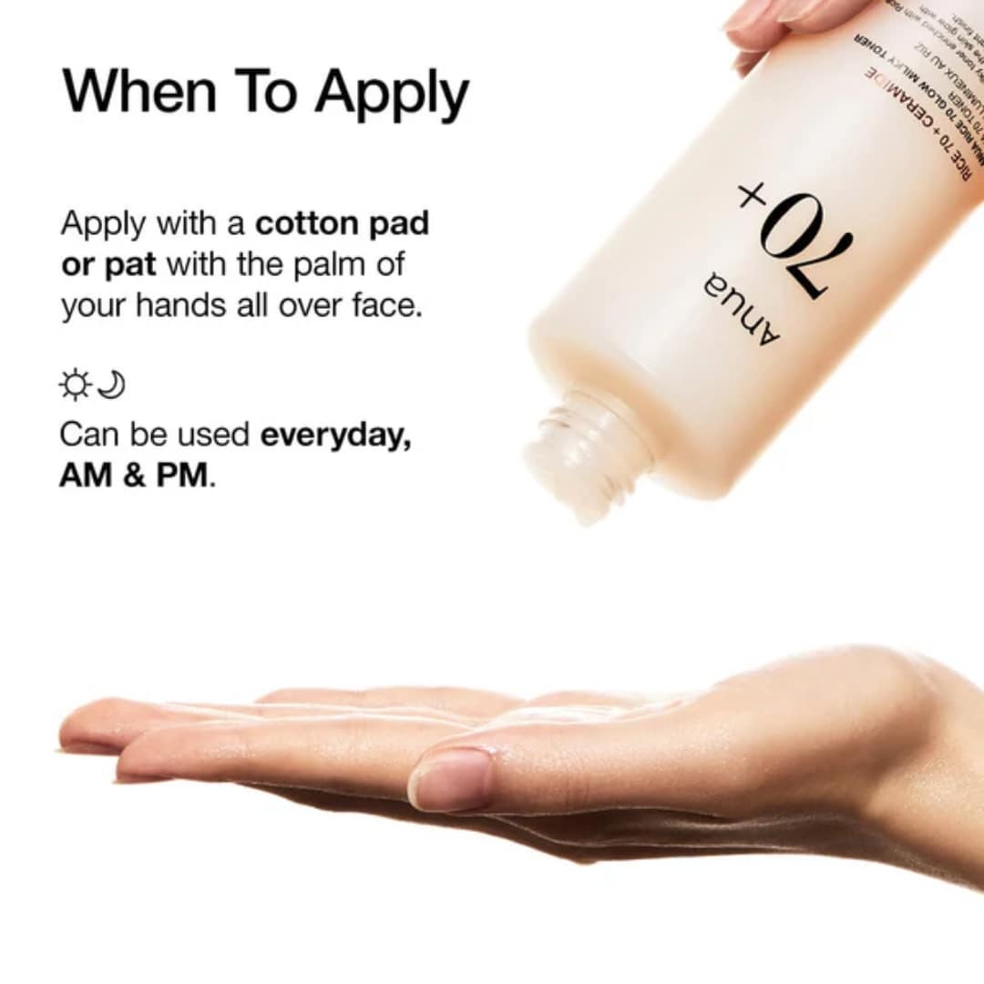 Anua Rice 70 Glow Milky Toner 150ml - Image 5
