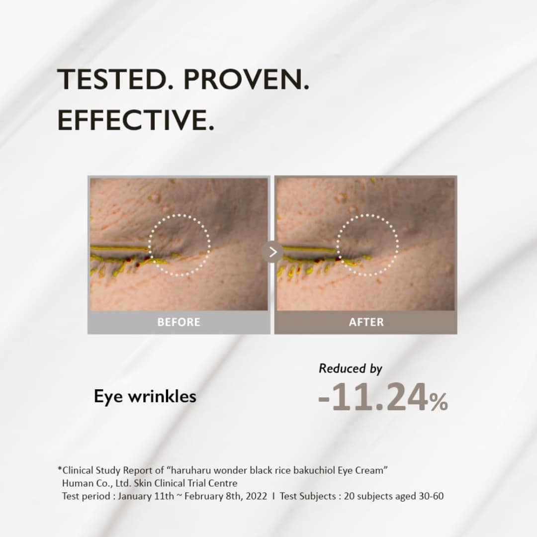 Haruharu Wonder Black Rice Bakuchiol Eye Cream 20ml - Image 6