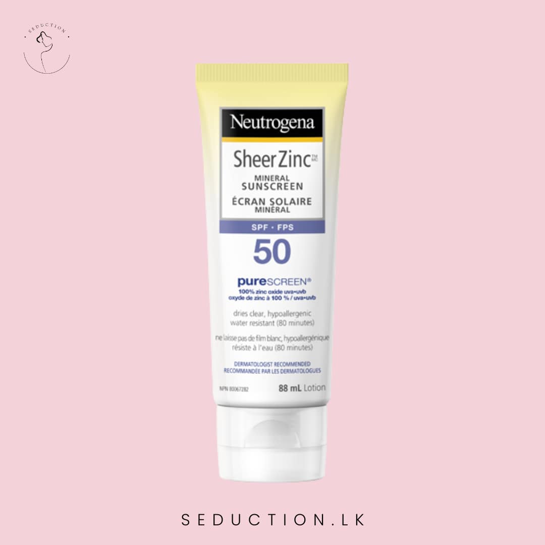 Neutrogena Sheer Zinc Mineral Sunscreen SPF 50 Water Resistant 88ml ...