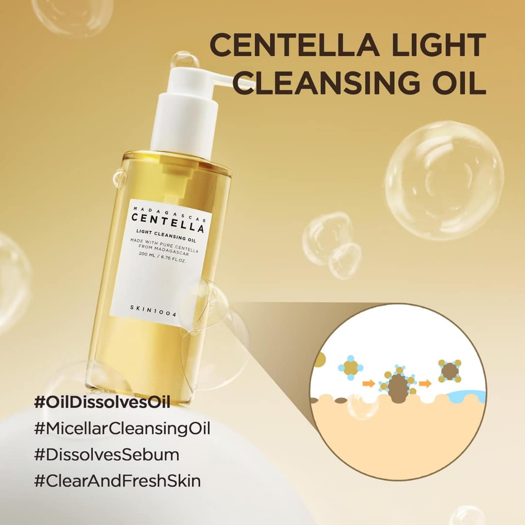 Skin 1004 Madagascar Centella Light Cleansing Oil 200ml - Image 3