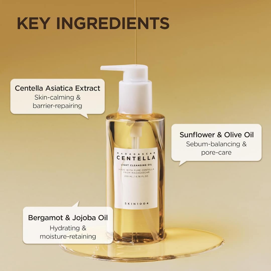 Skin 1004 Madagascar Centella Light Cleansing Oil 200ml - Image 8