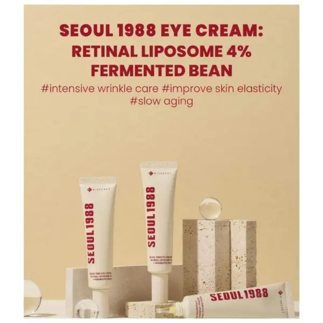 Ksecret Seoul 1988 Eye Cream : Retinal Liposome 4% + Fermented Bean 30ml - Image 4