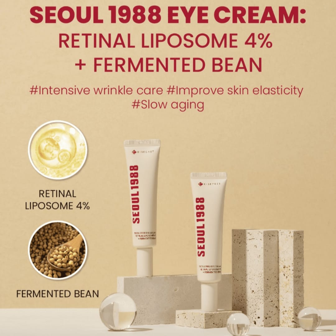 Ksecret Seoul 1988 Eye Cream : Retinal Liposome 4% + Fermented Bean 30ml - Image 9
