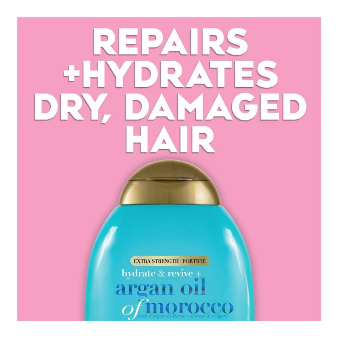 Ogx Hydrate and Revive + Argan Oil of Morocco Shampoo 385ml - Image 4