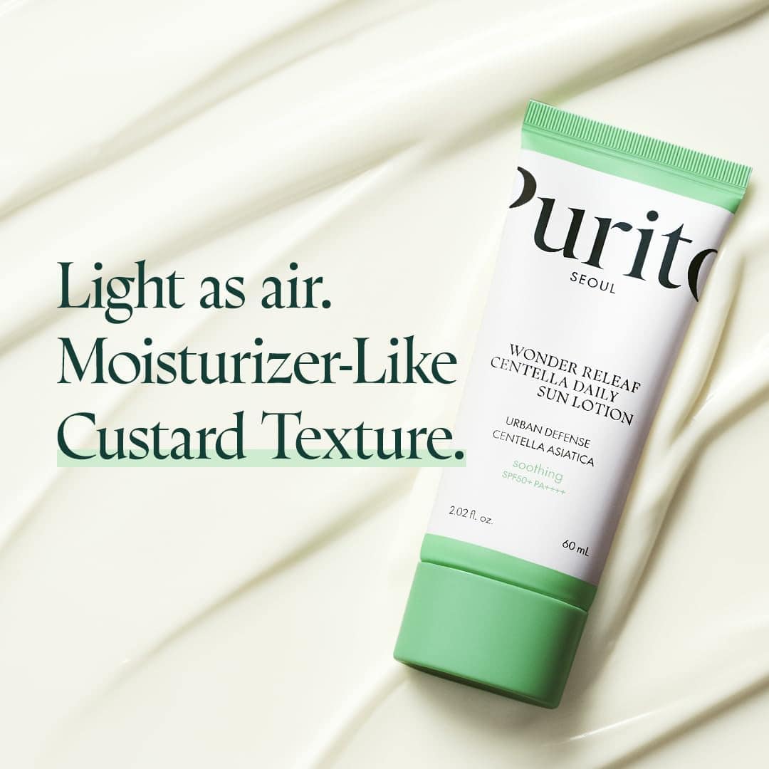 Purito Seoul Wonder Releaf Centella Daily Sun Lotion Spf50+ Pa++++ 60ml - Image 5