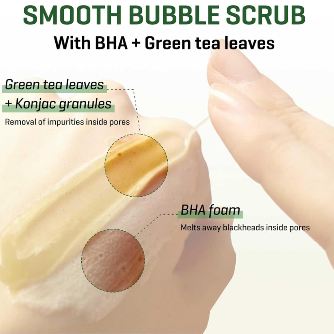 Some By Mi Bye Bye Blackhead 30 Days Green Tea Tox Bubble Cleanser - Image 5