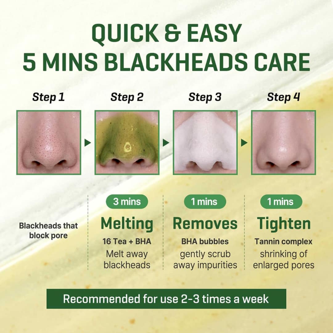 Some By Mi Bye Bye Blackhead 30 Days Green Tea Tox Bubble Cleanser - Image 6