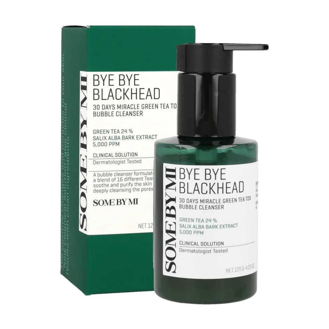 Some-By-Mi-Bye-Bye-Blackhead-30-Days-Green-Tea-Tox-Bubble-Cleanser Bottle