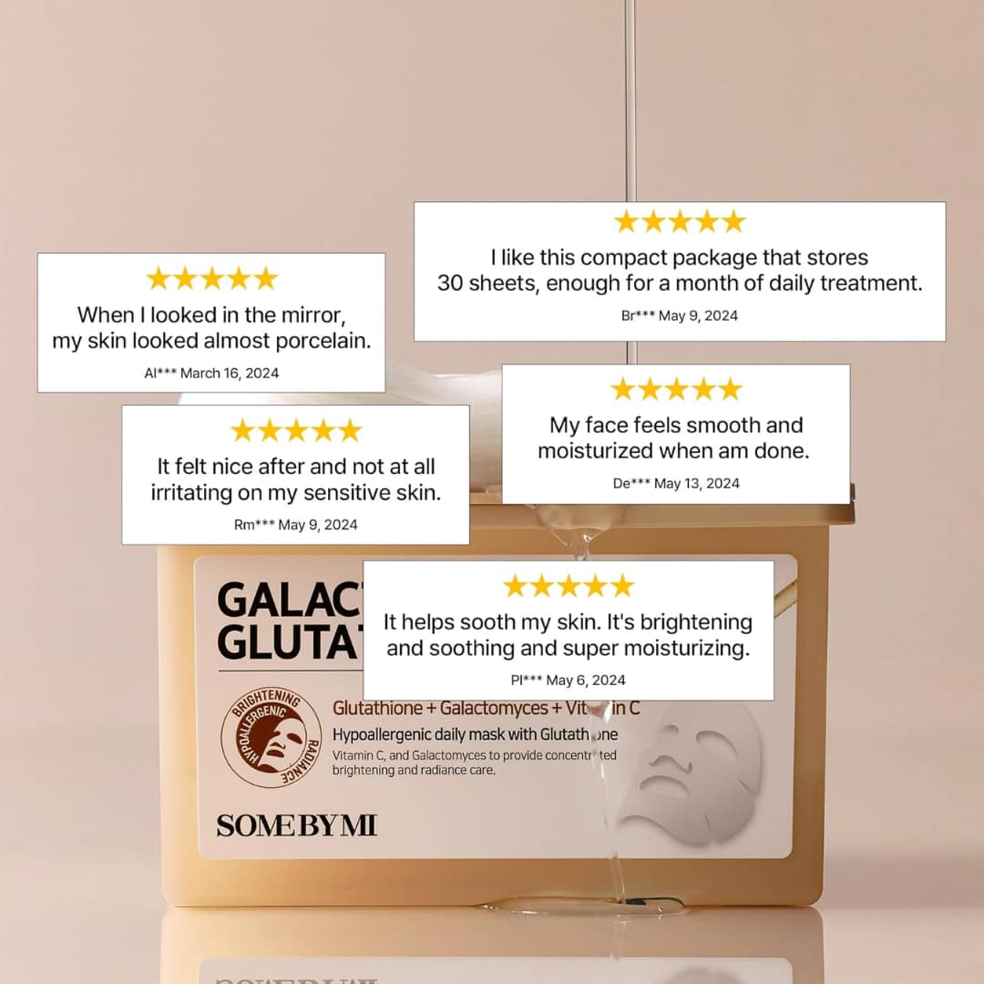 Some By Mi Galactomyces Glutathione Daily Mask (30ea) - Image 3