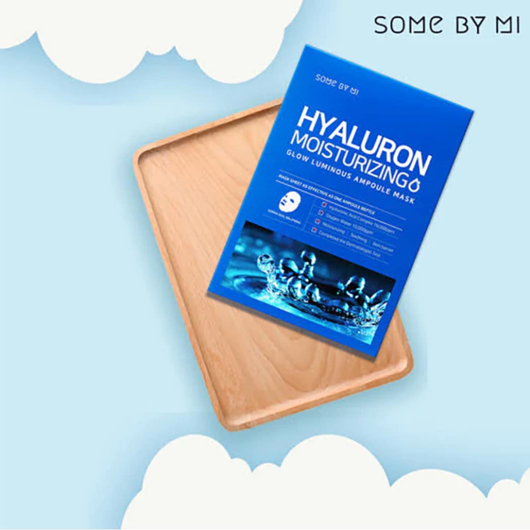 Some By Mi Hyaluron Moisturizing Glow Luminous Ampoule Mask (25g*1ea) - Image 4