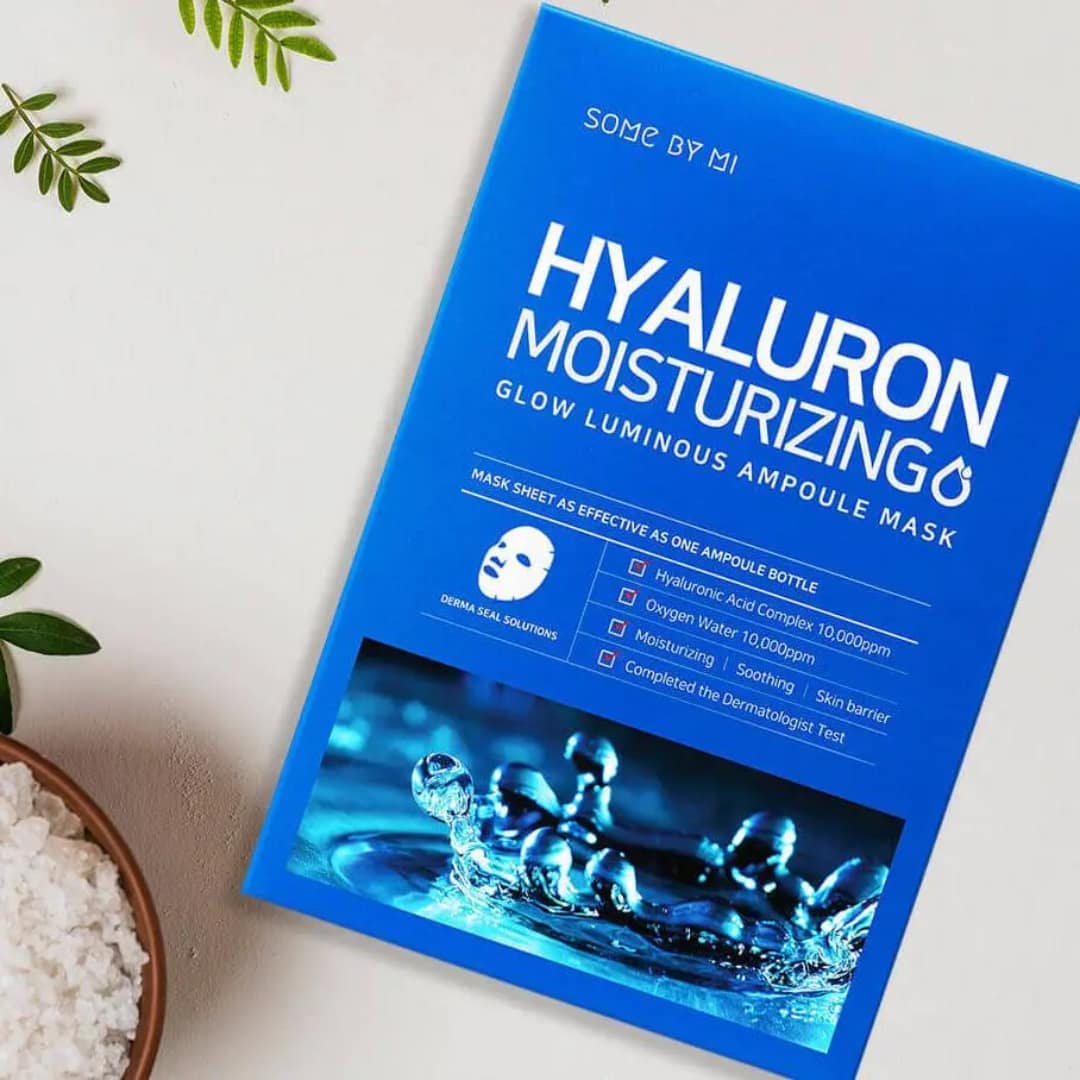 Some By Mi Hyaluron Moisturizing Glow Luminous Ampoule Mask (25g*1ea) - Image 5