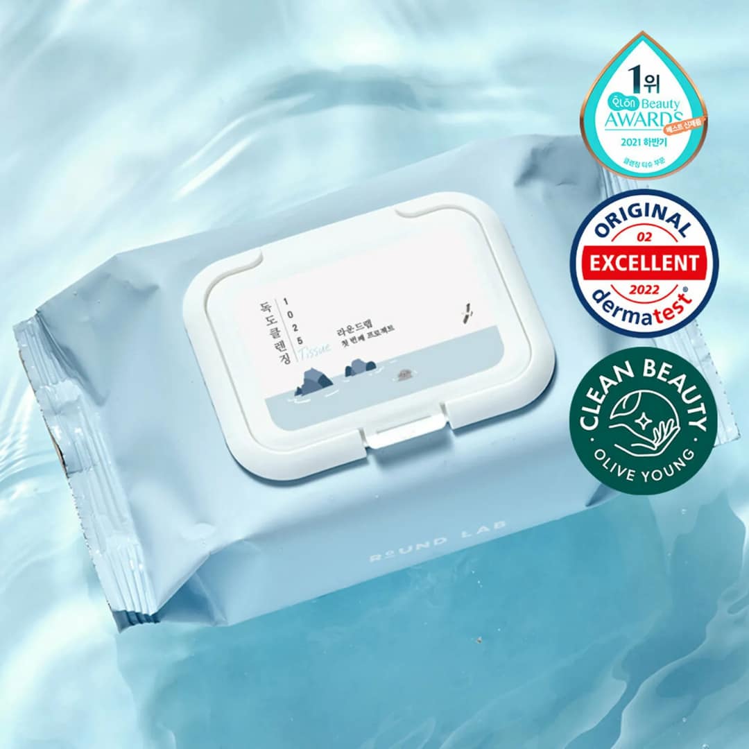 Round Lab 1025 Dokdo Cleansing Tissue 30ea - Image 2