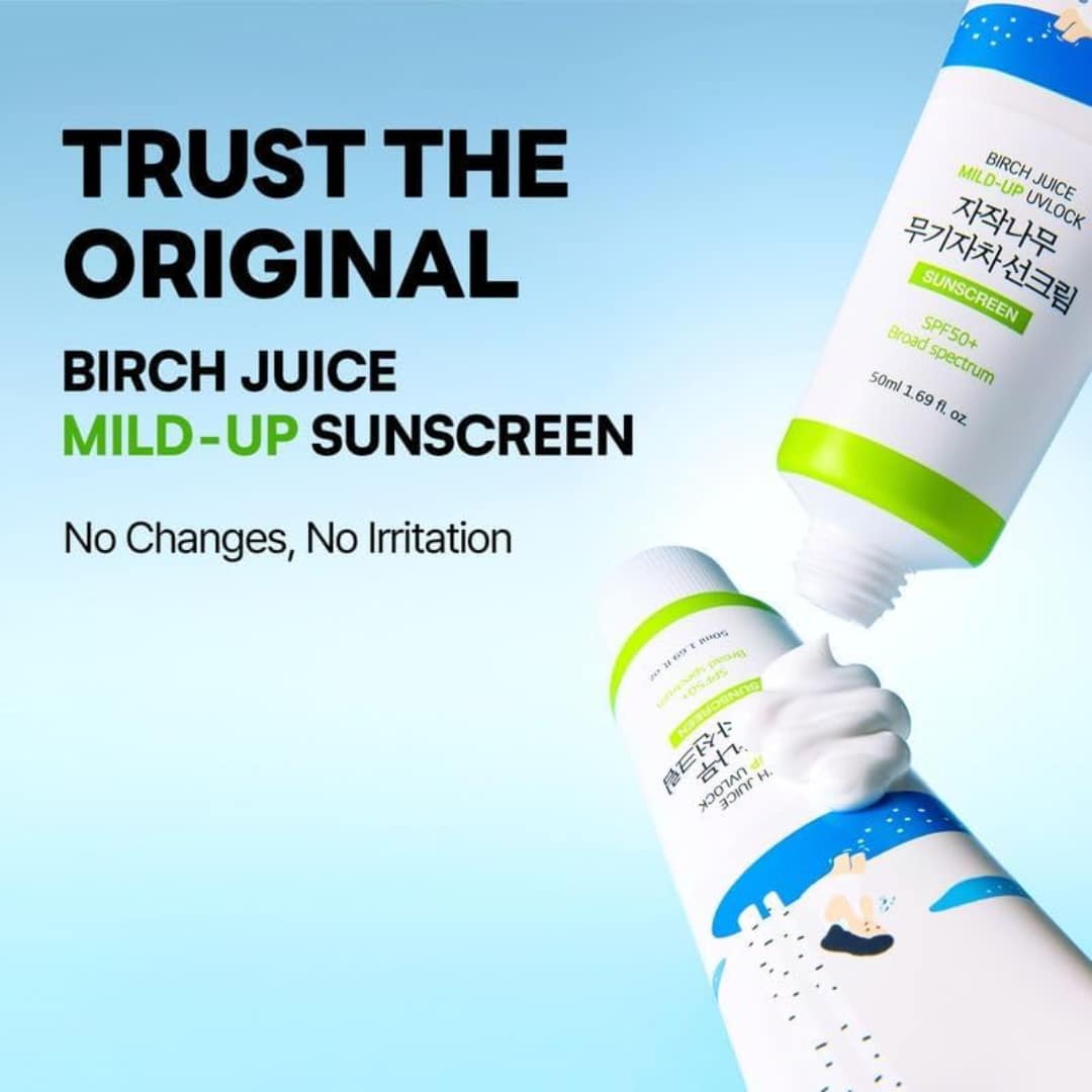 Round Lab Birch Juice Mild-up Sunscreen 50ml - Image 3