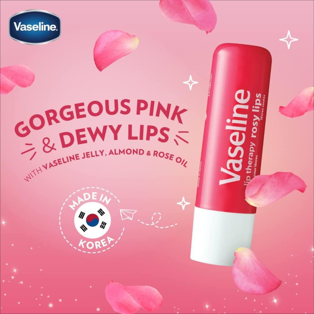 Vaseline Lip Therapy Stick Rosy Lips 4.8g - Image 4