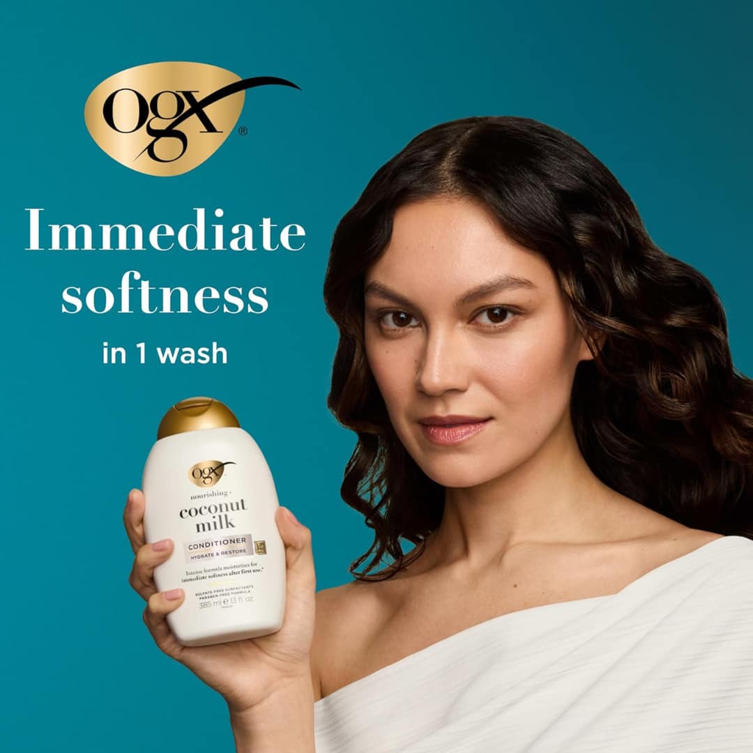 Ogx Nourishing + Coconut Milk Conditioner 385ml - Image 6
