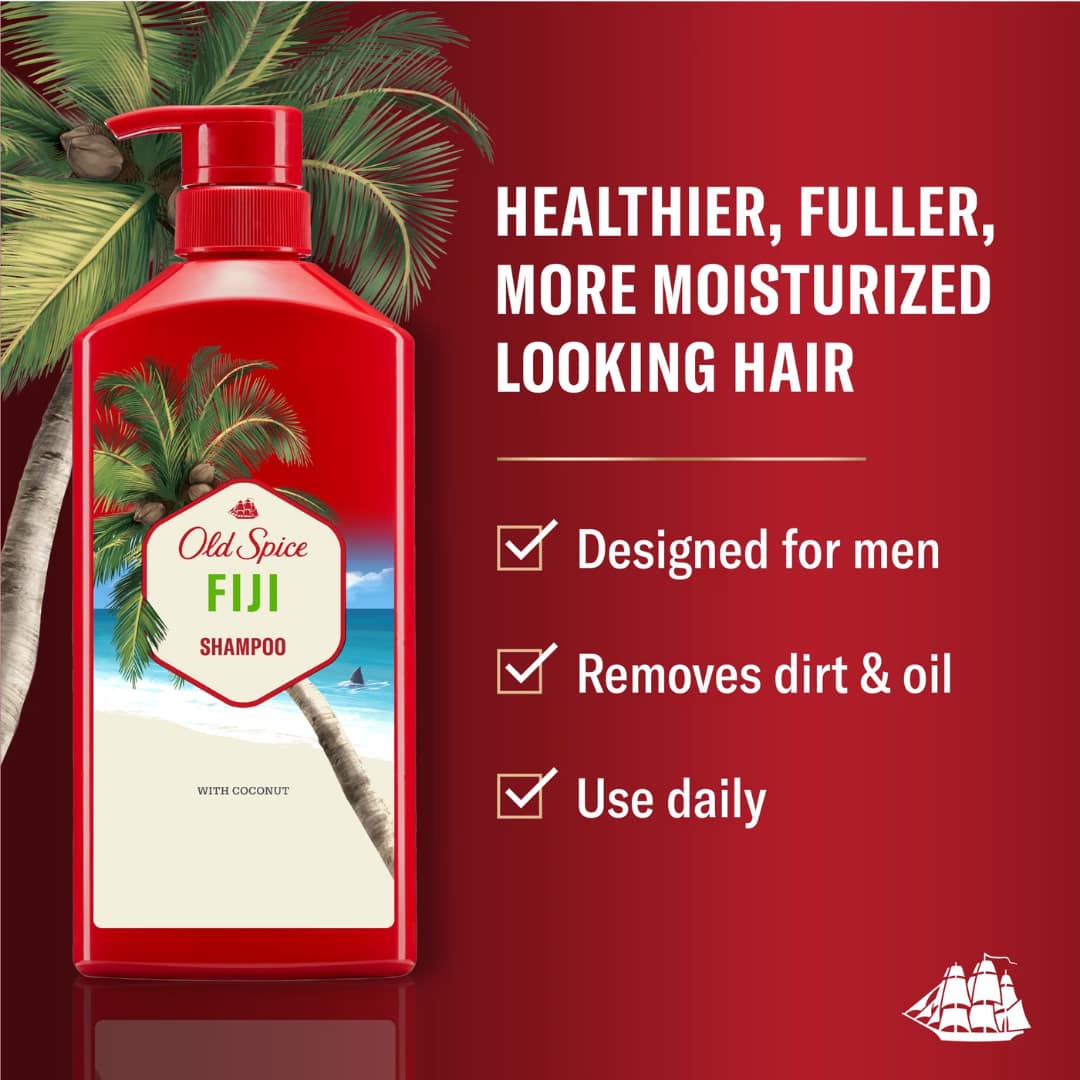 Old Spice Fiji Shampoo for Men 650ml
