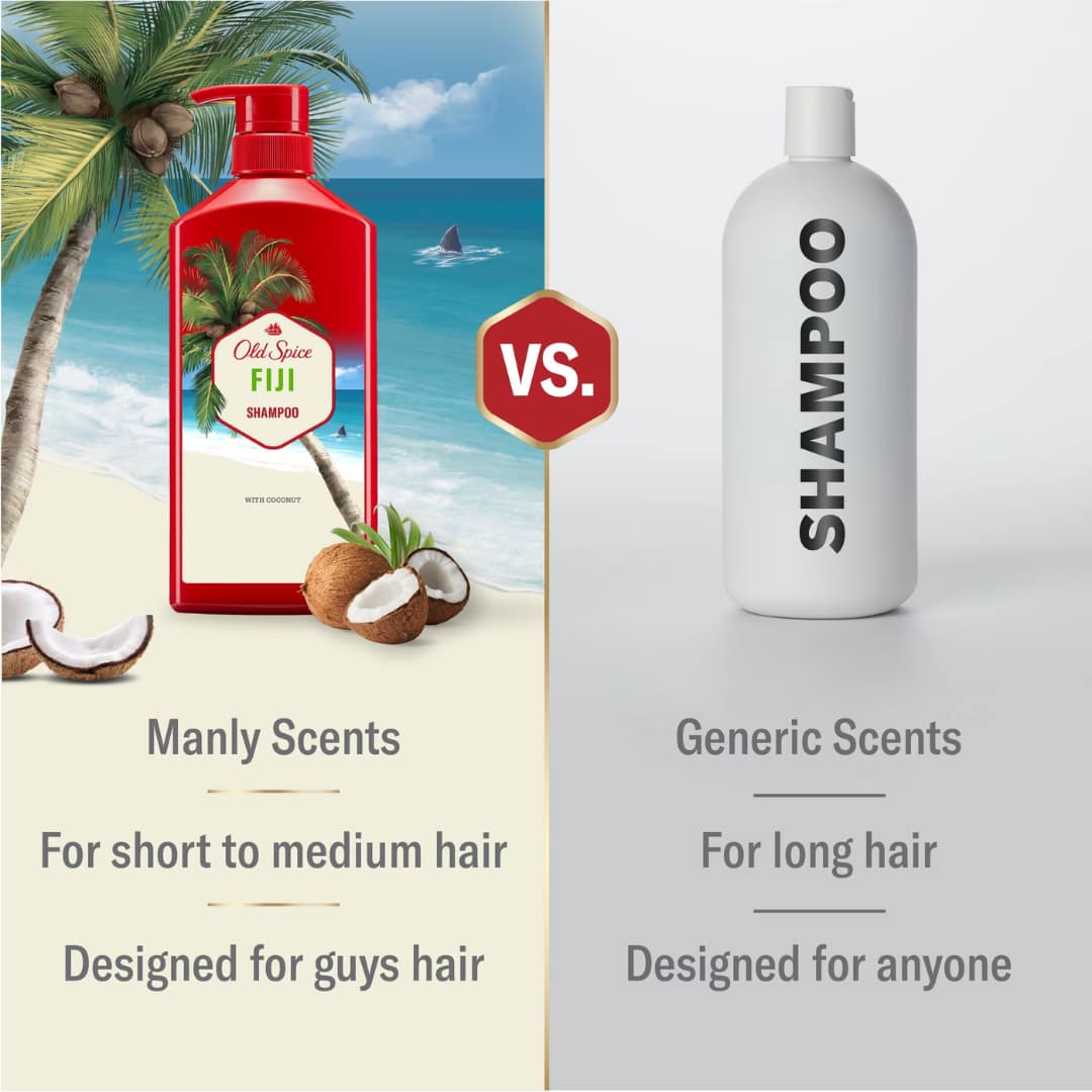 Old Spice Fiji Shampoo for Men 650ml
