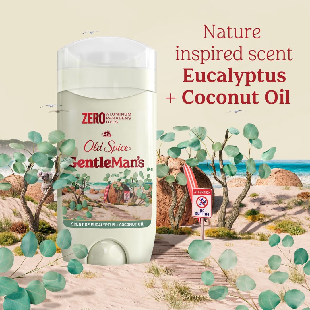 Old Spice GentleMen's Collection Deodorant Aluminum Free Eucalyptus with Coconut Oil 85g - Image 5