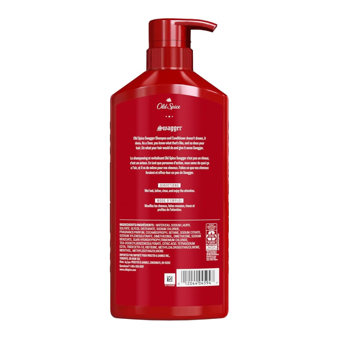 Old Spice Swagger 2in1 Shampoo and Conditioner for Men 400ml - Image 8