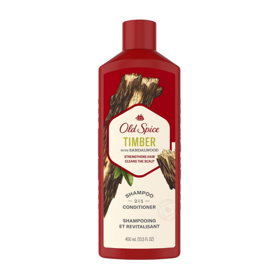 Old-Spice-Timber-with-Sandalwood-2in1-Shampoo-and-Conditioner-for-Men-400ml Bottle