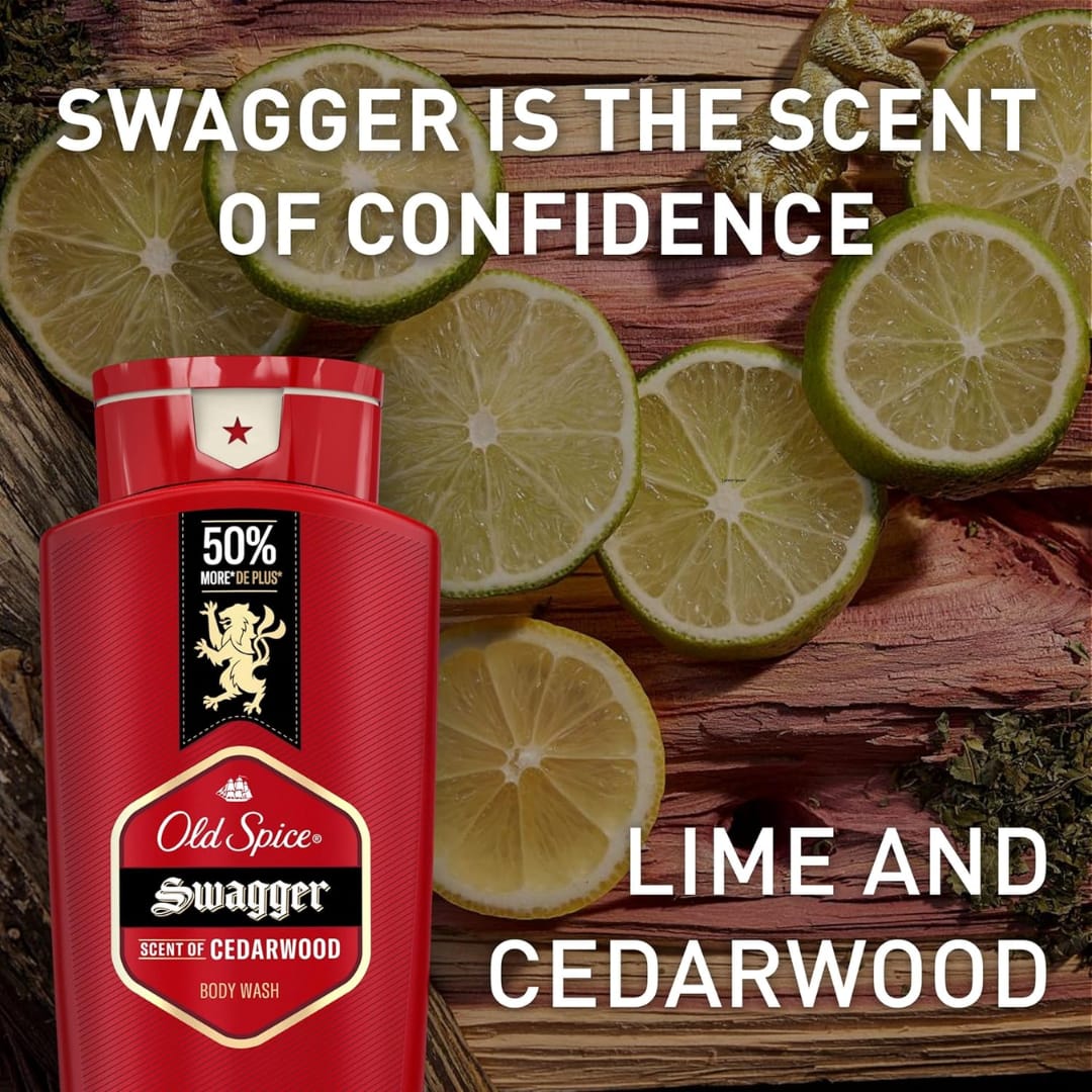 Old Spice Yule Smell Great Swagger Gift Set with Bodywash, Bar Soap, Deodorant and Shower Puff - Image 2