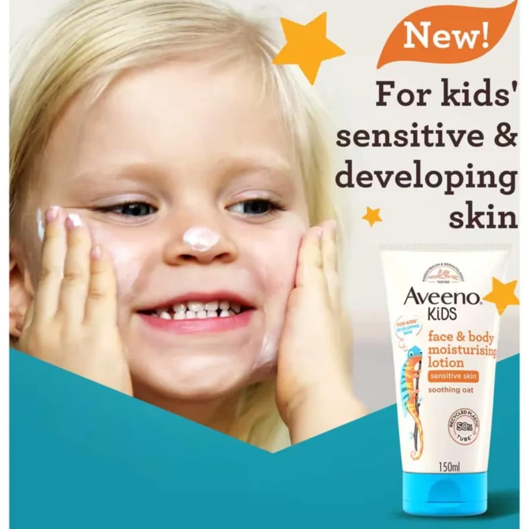 Aveeno Kids Face & body Moisturising Lotion 150ml - Image 5