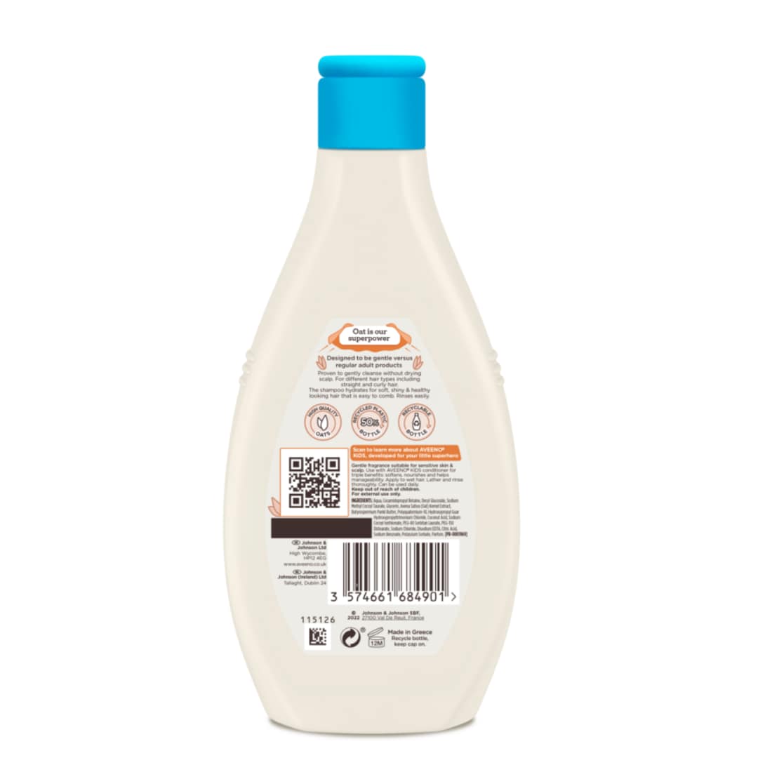 Aveeno Kids Shampoo Sensitive Skin & Scalp 250ml - Image 3