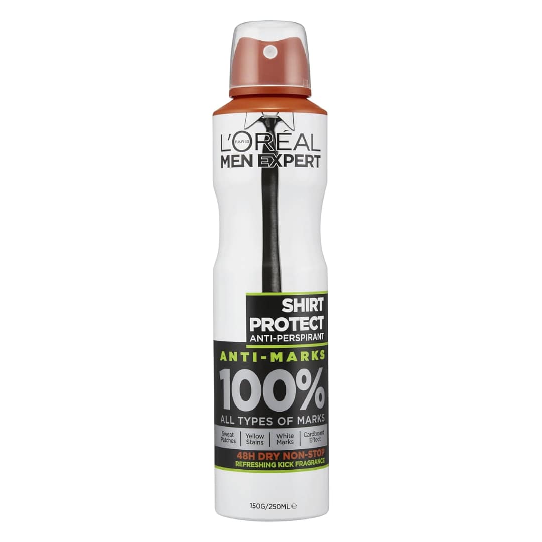 Loreal-Men-Expert-Shirt-Protect-Anti-Perspirant-Spray-250ml Bottle