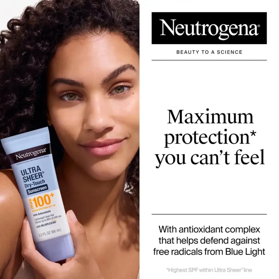 Neutrogena Ultra Sheer Dry-Touch Sunscreen Broad Spectrum SPF 100 88ml - Image 2