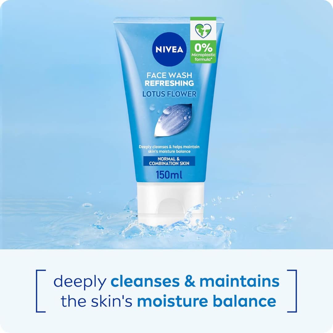 Nivea Refreshing Face Wash Gel - Normal & Combination Skin 150ml - Image 2