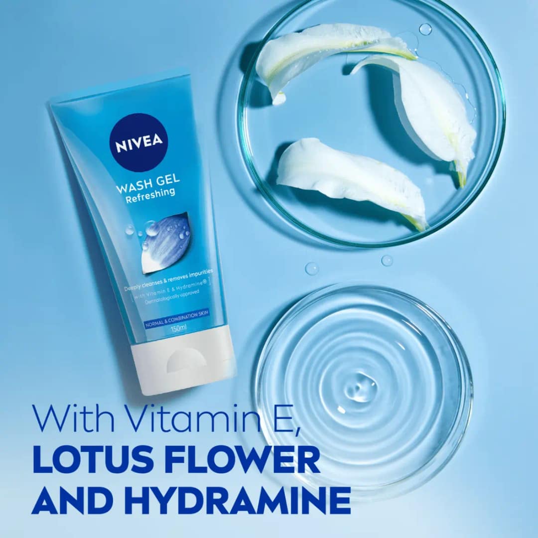 Nivea Refreshing Face Wash Gel - Normal & Combination Skin 150ml - Image 4