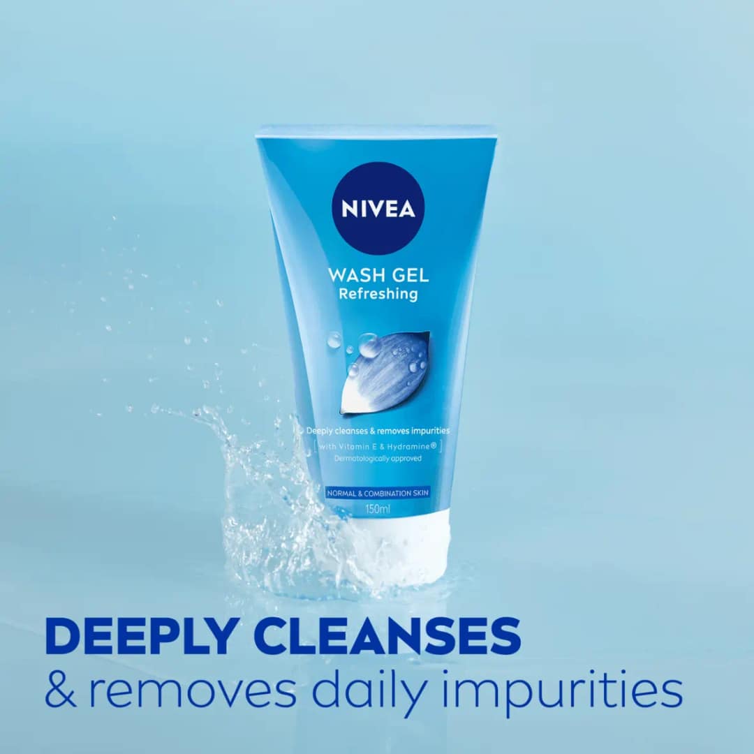 Nivea Refreshing Face Wash Gel - Normal & Combination Skin 150ml - Image 6