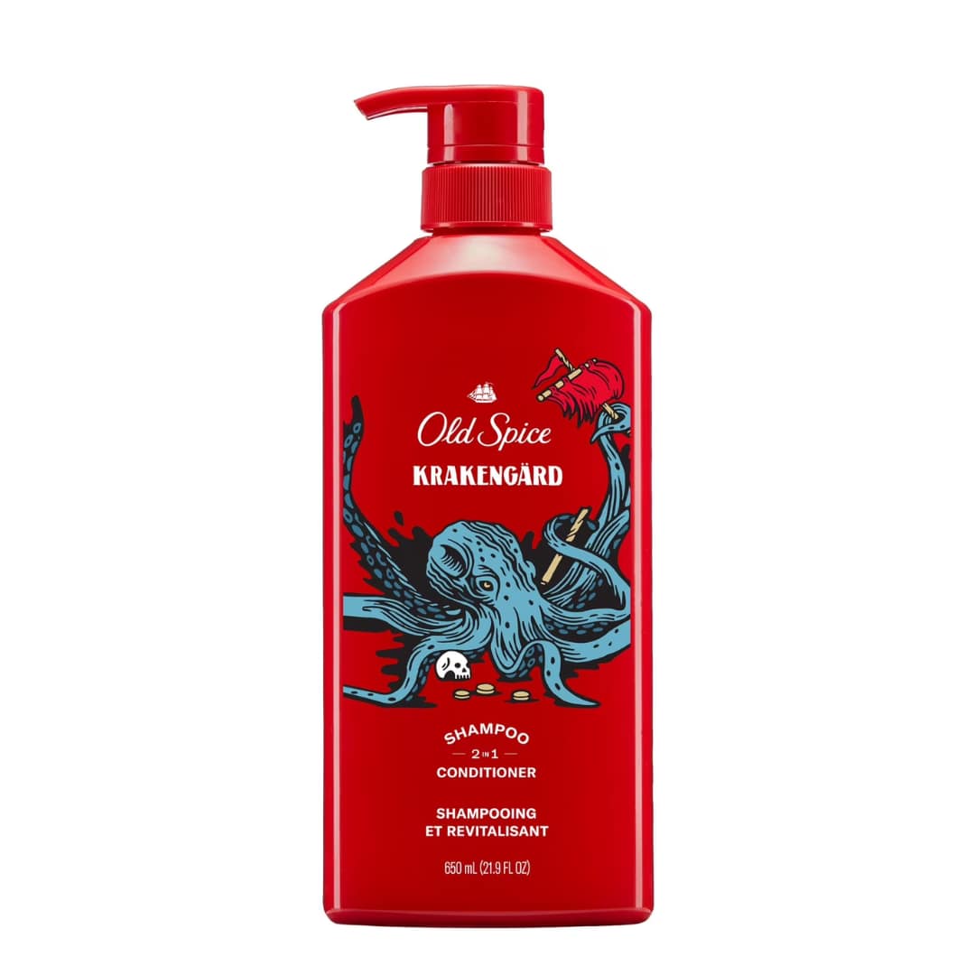 Old Spice Krakengard 2in1 Shampoo & Conditioner for Men, Healthier, Fuller, More Moisturized Looking Hair 650ml