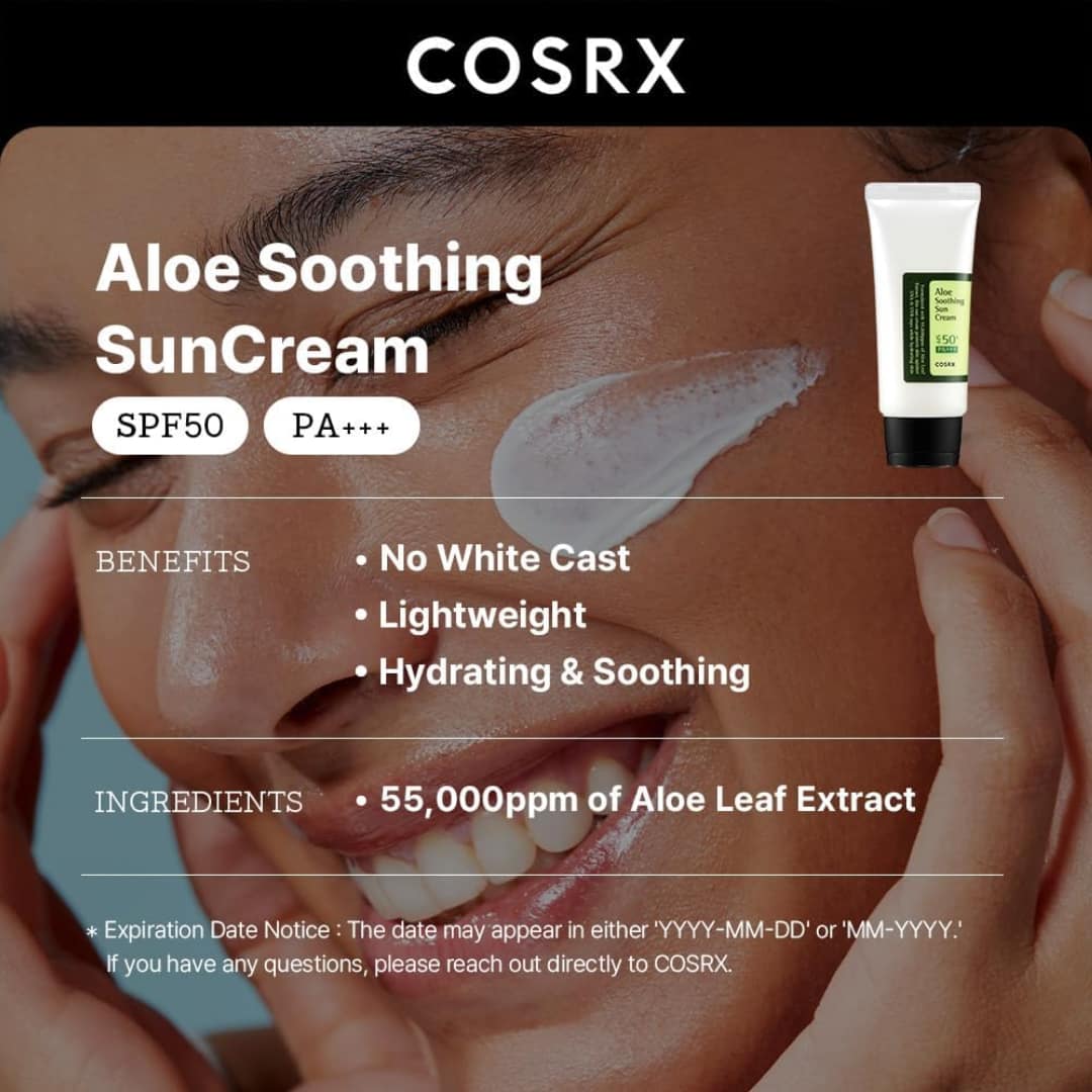 Cosrx Aloe Soothing Sun Cream SPF50+ PA+++ 50ml