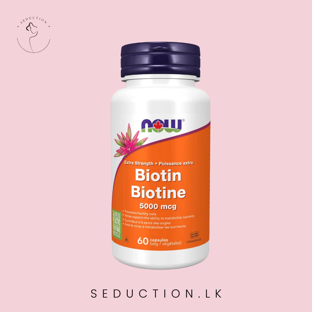 Now Extra Strength Biotine 5000mcg 60 Capsules