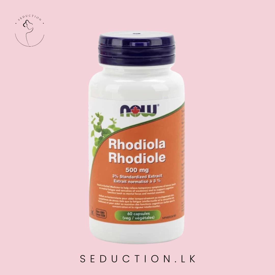 Now Rhodiola 500mg 3% Standardized Extract 60 Capsules [Veg]