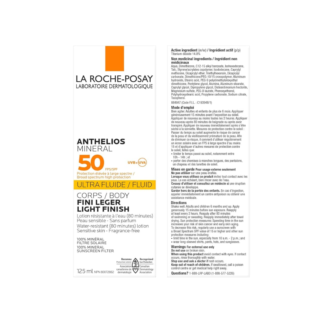 La Roche-Posay Anthelios Mineral SPF50 Light Finish Mineral Sunscreen 125ml