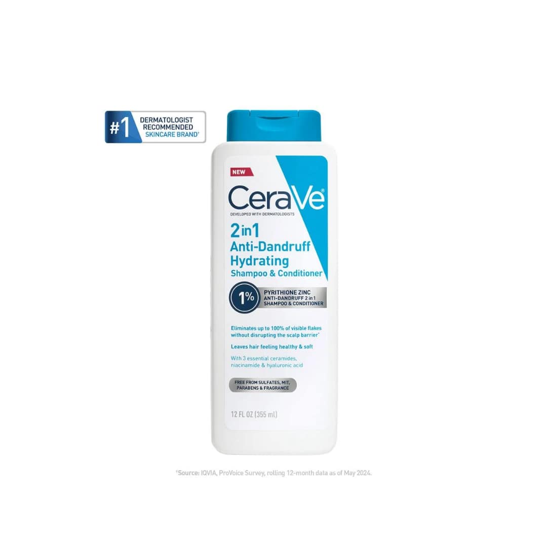 Cerave 2-in-1 Anti-Dandruff Hydrating Shampoo and Conditioner 355ml