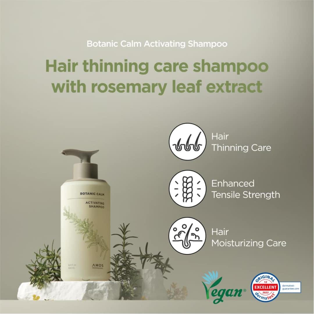 Amos Professional Botanic Calm Trial Kit (shampoo 60ml+serum 10ml+oil 5ml)
