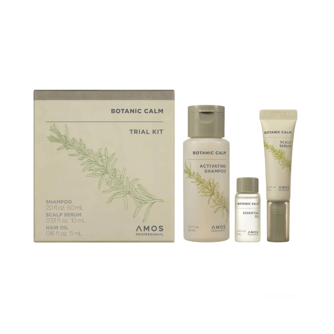 Amos Professional Botanic Calm Trial Kit (shampoo 60ml+serum 10ml+oil 5ml)