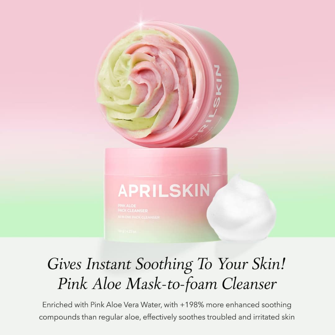 Aprilskin Pink Aloe Pack Cleanser 120g