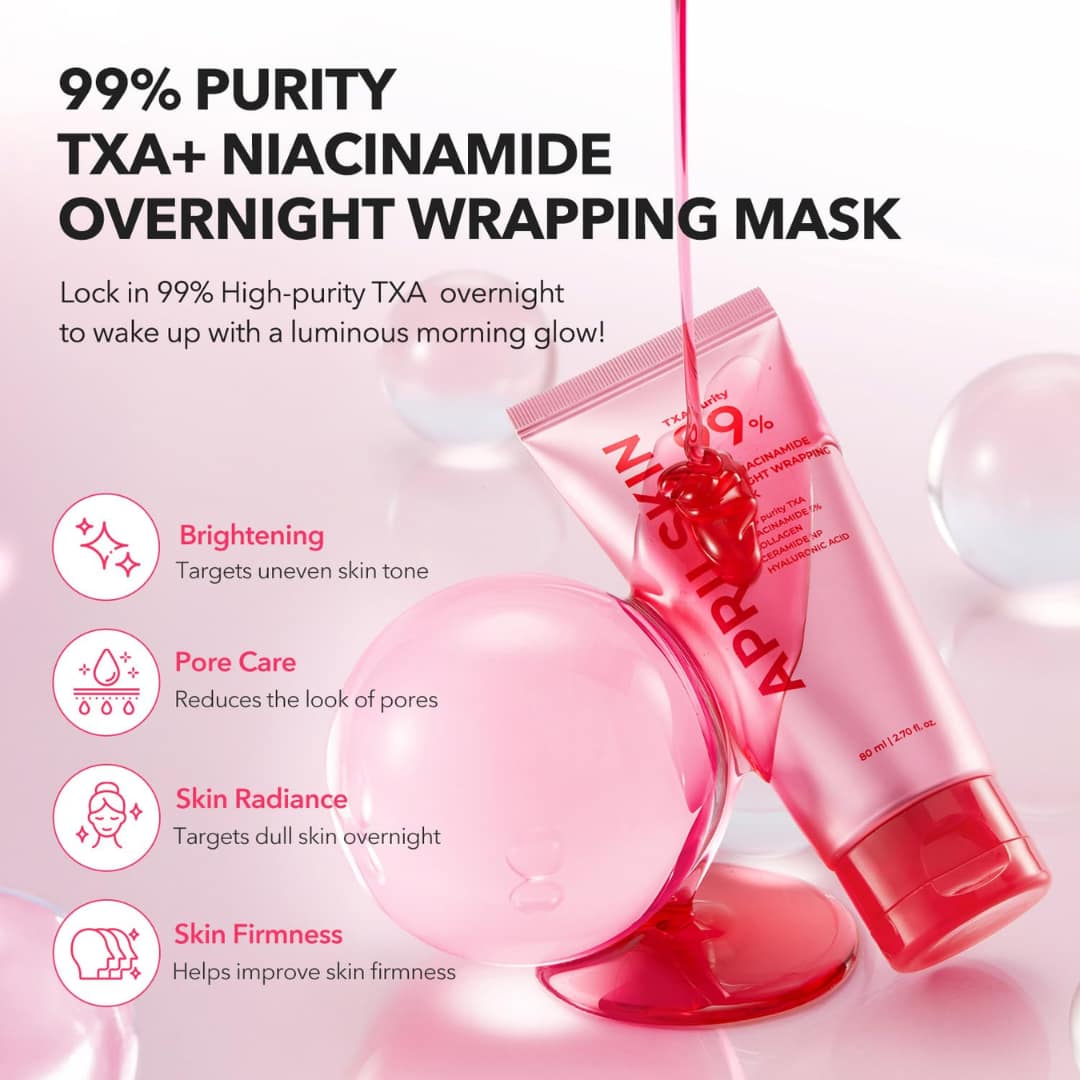 Aprilskin Txa Niacinamide 99 Night Wrapping Mask 80ml