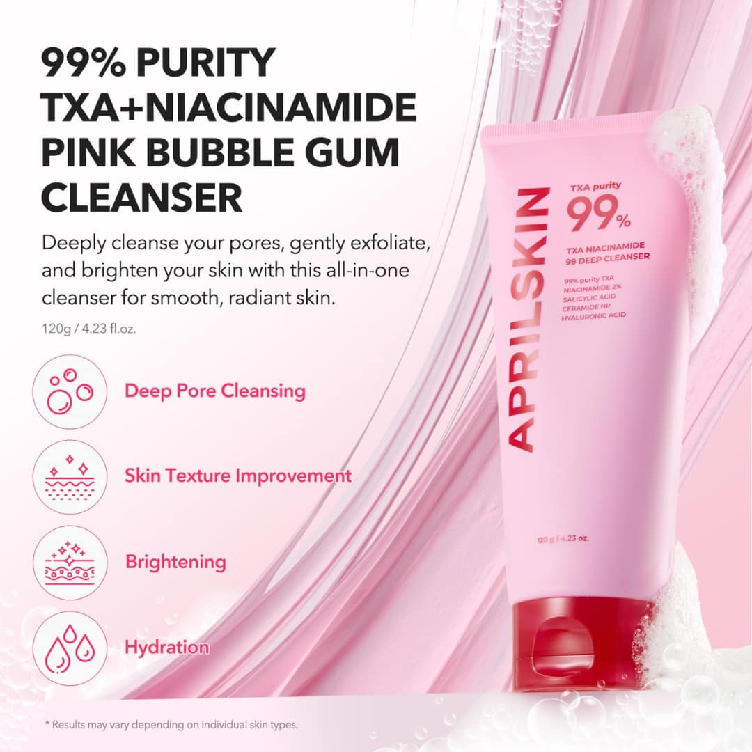 Aprilskin Txa Niacinamide Toning Shot 99 Deep Cleanser 120g